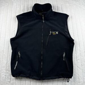 Mountain Hardwear Gore Windstopper Vest Jacket Men's XL Black Fleece Full Zip